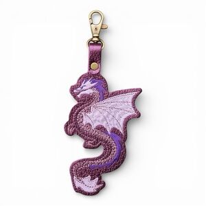 PORTLAND LEATHER Dragon Keychain Ultraviolet